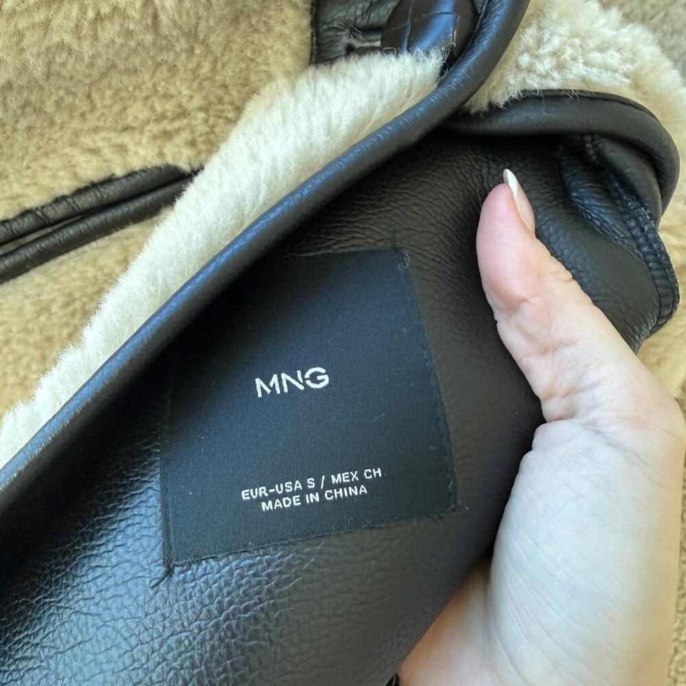 Mango Faux Shearling Coat - Picture 5 of 5